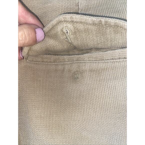 Vintage LL Bean Khaki Corduroy Pants Men’s Loose Chino Career Outdoor USA 36x34 - Picture 5 of 8